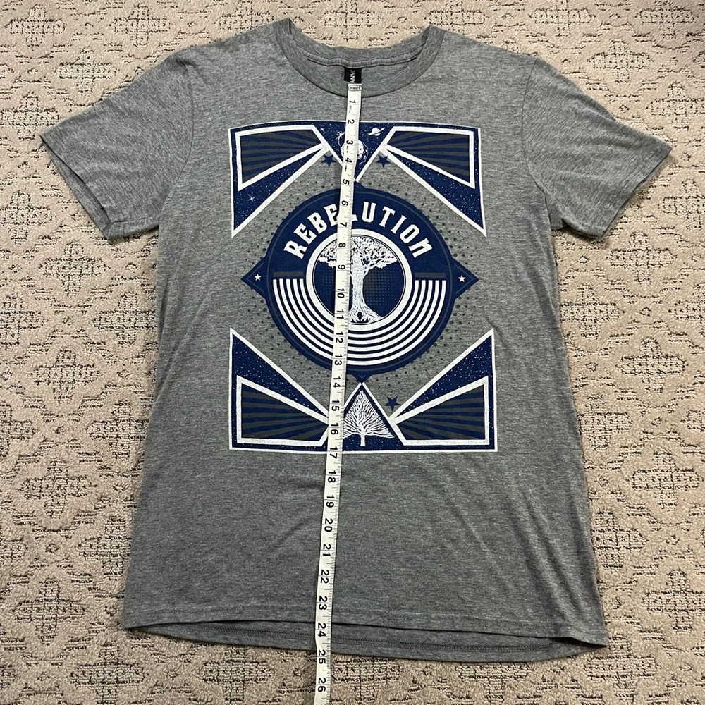 🎸 '22 Rebelution Band Earth Blue Base Tree Unworn Soft Ecology Style Tee - Picture 2 of 12